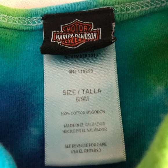 Harley Davidson onesie 6-9 months - Picture 2 of 5